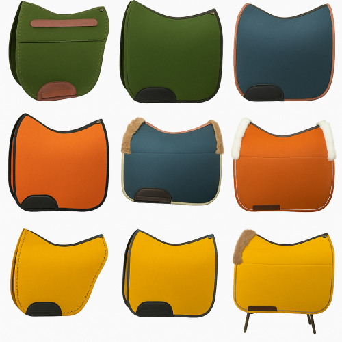 Sattelunterlagen, Filzschabracken, Filzsatteldecken, Sattelunterlagen mit Alpaka